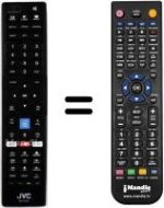 Mando a distancia equivalente JVC RM-C3401A