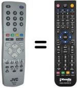 Mando a distancia equivalente JVC RM-C1514