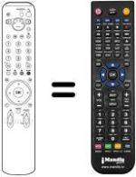 Mando a distancia equivalente Sony KDE-W50A11E