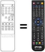 Télécommande équivalente Audiosonic KRB1574