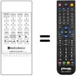 Télécommande équivalente Audiosonic KRB1576