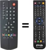 Mando a distancia equivalente United UTV4121XNS