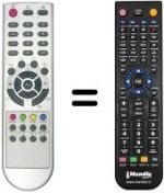 Replacement remote control Amstrad LCT1725