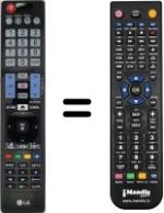 Mando a distancia equivalente LG 32LC7R