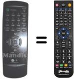 Replacement remote control LG 6710V00017E