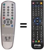 Mando a distancia equivalente LG 6710V00044H