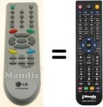 Replacement remote control LG 6710V00090D