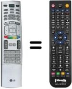 Mando a distancia equivalente LG 6710V00151Y