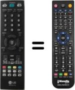 Mando a distancia equivalente LG AKB33871410
