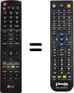 Mando a distancia equivalente LG 32LD450-ZA