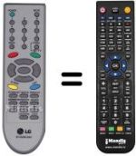 Télécommande équivalente LG 29FB5RLX
