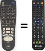 Mando a distancia equivalente JVC HR-J713