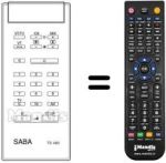 Télécommande équivalente REMCON537