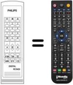 Télécommande équivalente Philips REMCON035
