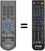 Mando a distancia equivalente Grundig DAVIO70ST70-870VNM