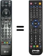 Télécommande équivalente LG 42PG2000
