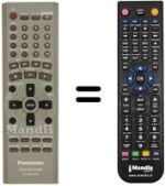 Télécommande équivalente REMCON1325