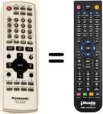Télécommande équivalente Panasonic N2QAJB000096