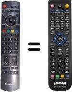 Télécommande équivalente Panasonic N2QAYB000240