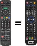 Télécommande équivalente Panasonic TX-L32X5E