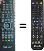 Replacement remote control Nevir NVR7900504K2N