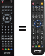 Télécommande équivalente Oki V19N-PHTUV