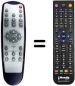 Télécommande équivalente Optoma WJF7923