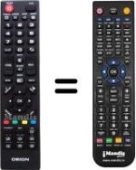 Télécommande équivalente Orion ORI001