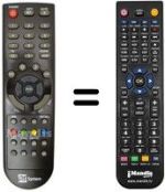 Mando a distancia equivalente Telesystem PALCO24 / L07 FULL HD