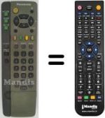 Télécommande équivalente Panasonic TX-29AS1C