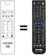 Mando a distancia equivalente Telefunken REMCON051