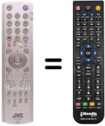 Mando a distancia equivalente JVC PD42B50BU