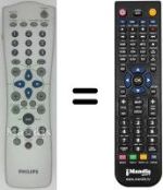 Télécommande équivalente Philips DVD-R890 / 001