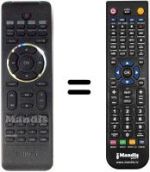 Mando a distancia equivalente Philips DCM580/12
