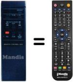 Mando a distancia equivalente JVC HR-D210