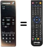 Mando a distancia equivalente Thorn FV10B