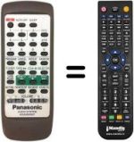 Mando a distancia equivalente Panasonic N2QAGB000007