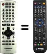 Télécommande équivalente Panasonic N2QAJB000137