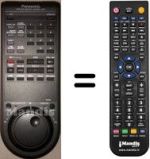 Télécommande équivalente Panasonic VEQ1014