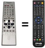 Mando a distancia equivalente Panasonic EUR7615KDO-TV-TV