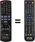 Télécommande équivalente Panasonic DMP-BD45