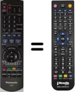 Télécommande équivalente Panasonic DMRE-X768