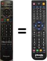 Mando a distancia equivalente Panasonic TH-42PY800P