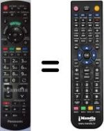 Mando a distancia equivalente Panasonic TX-L37E5B