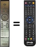 Mando a distancia equivalente Philips 37PFL9732D / 10