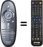 Télécommande équivalente Philips 46PFL7695M / 08