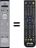 Télécommande équivalente Philips 50PF9967D / 10