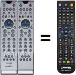 Télécommande équivalente Philips 28PW9525 / 12L