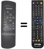 Télécommande équivalente Philips 42FD9932 / 01G