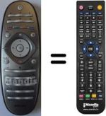 Télécommande équivalente Philips 50PFL7956T / 12